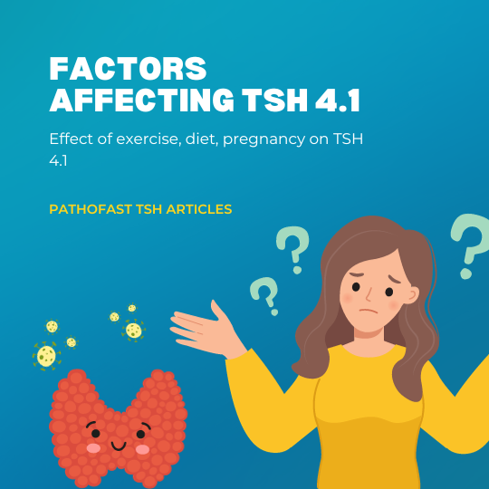 What are the factors affecting a TSH level of 4.1?